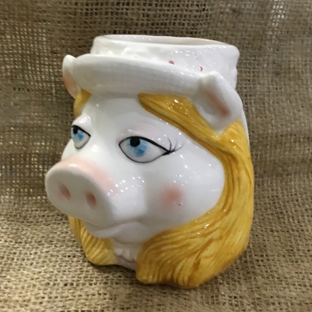 Vintage miss piggy novelty coffee tea cup